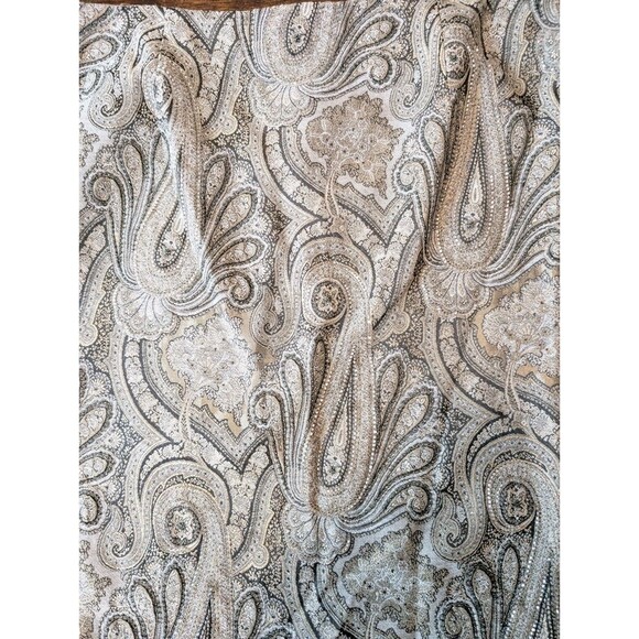 Bob Mackie Designer Sequin Paisley Skirt Vintage Glam Disco Y2K Party 34" W - Picture 2 of 8